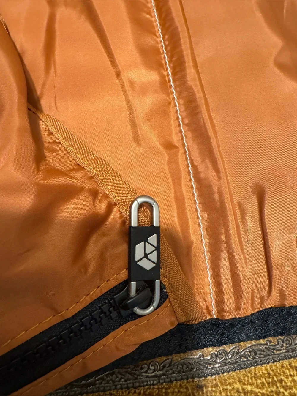 PLIQO Carry-On Ultra-Compact Folding Garment Bag Leather Trim - Orange Lining